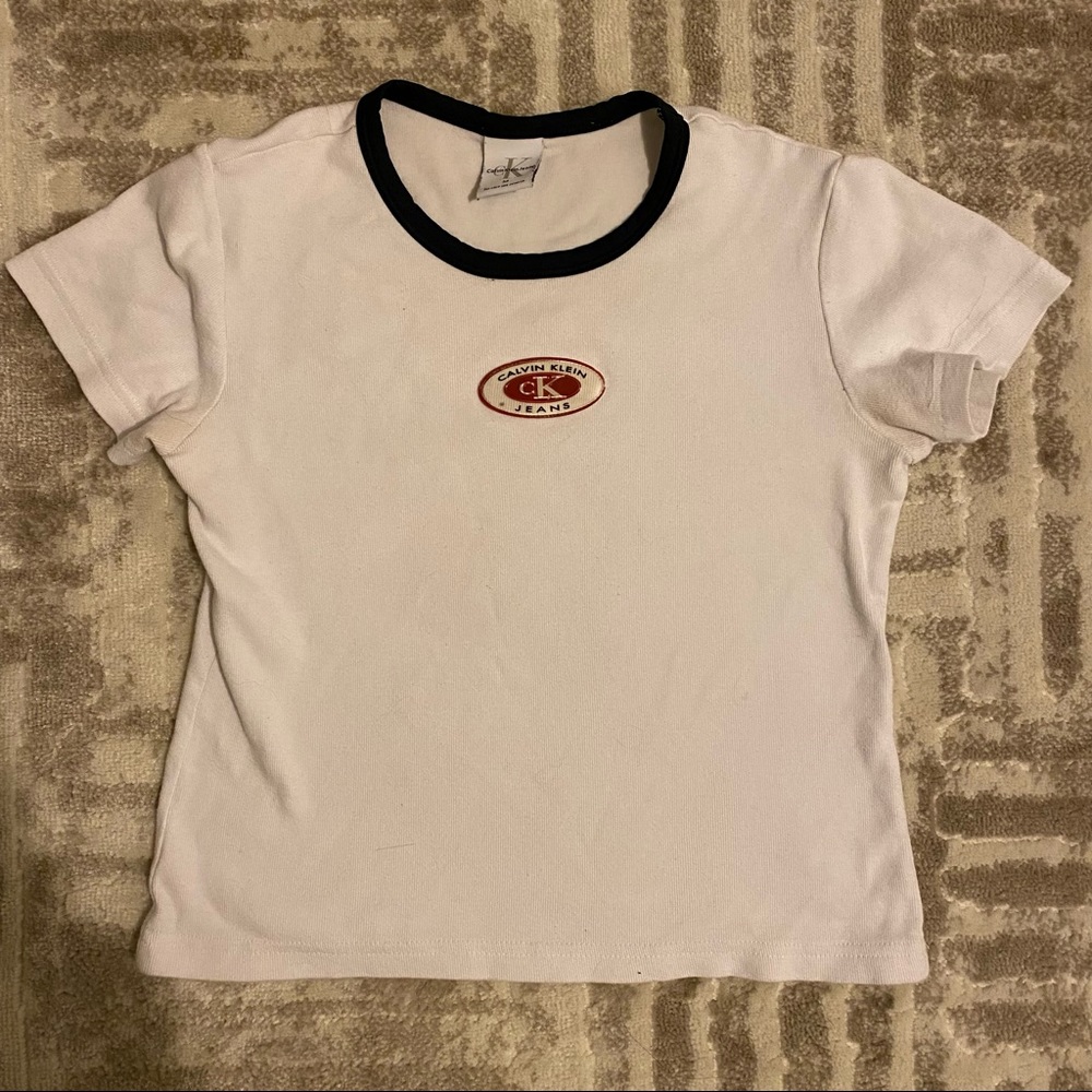 vintage Calvin Klein ribbed tee